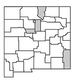 Map of plant range in New Mexico.
