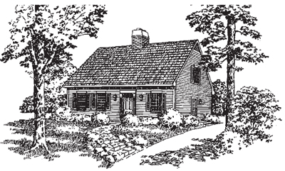 Illustration of a small home. 