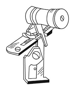Figure 6. Illustration of the upper and lower knife blades and housing.