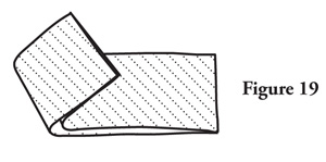 Fig. 19: Turn bands right side out and press.