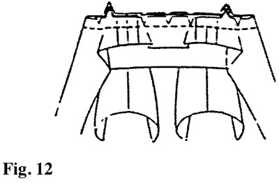 Illustration: Fold the facing over collar and pin matching notches and other markings. Clip the seam where necessary. Sew facing in place.