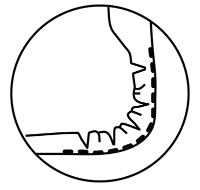 Trim and notch seam allowance, if necessary, to reduce puckers