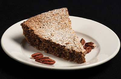 Photograph of pecan cake.