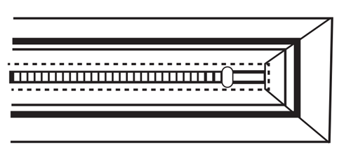 trimmed miter