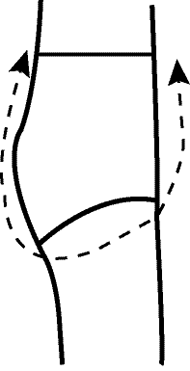 Illustration showing how to measure crotch length