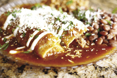 Photo of red enchiladas