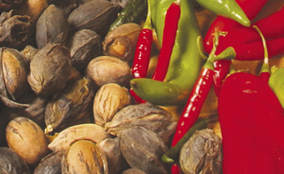 NMSU photo of pecans and chile