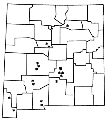 red-stemmed peavine can be found in these counties: Mora, Albuquerque, Socorro, Lincoln, Sierra, Otero, Dona Ana, Hidalgo.