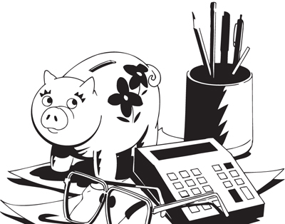 Fig.1: Calculator and Piggy