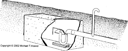 Fig. 3-26: Typical siphon in a chamber.