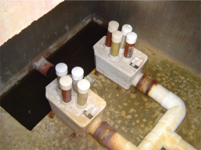 Fig. 6-2: Chlorine stack feeder system.