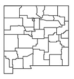 Map of plant range in New Mexico.