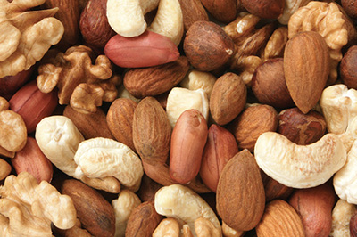 Photograph of a blend of nuts.