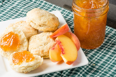 Photo of peach jelly