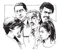 Fig. 2: Clipart gráfica de las caras de un grupo de personas diversas. 