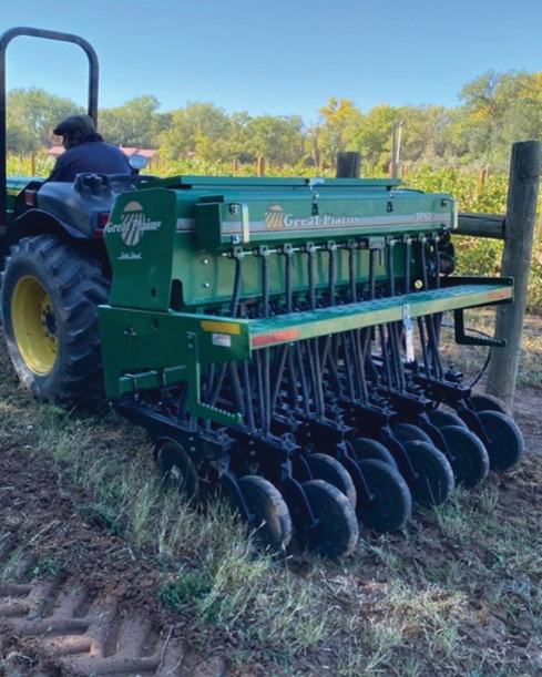 Photograph of no-till seeders.