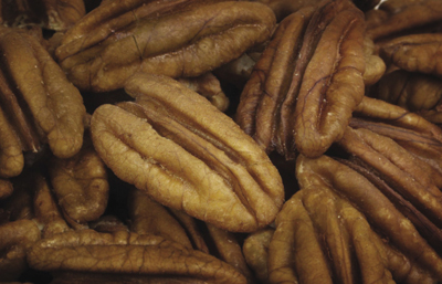 Photo of shelled, whole pecan nuts