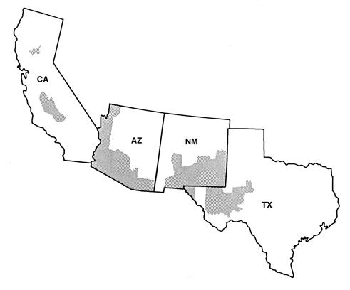 Western region growing region for pecans