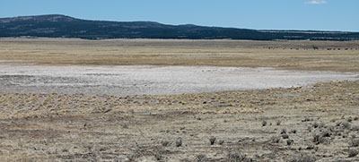 Fig 02: Photograph of a dry playa lake.