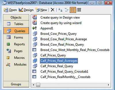 Fig. 2: Screenshot of the key database queries.