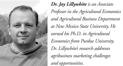 Fig. 7: Jay Lillywhite, Associate Professor, Department of Agricultural Economics and Agricultural Business, NMSU.