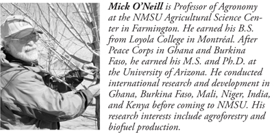 Fig. 4: Mick O'Neill, Professor of Agronomy at the NMSU Agricultural Science Center in Farmington.