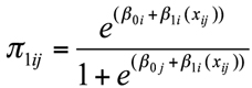 Equation 2. showing the inverse link function